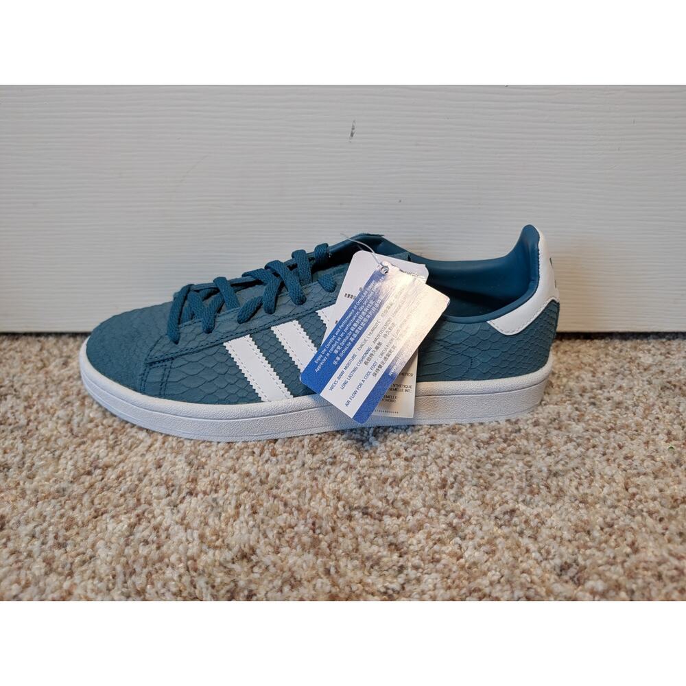 adidas Originals Campus W Petrol Night Teal Snake Shoes CQ2103 Women Size 8.5 - Picture 9 of 10
